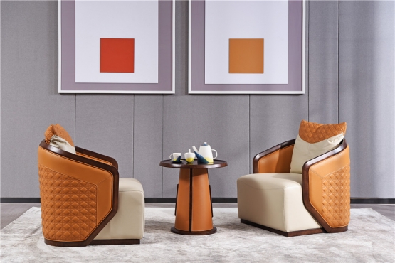 客厅森盛极简主义意式家具客厅沙发